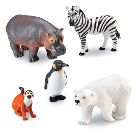 Развивающий набор Learning Resources фигурки «Животные в зоопарке‎». 5 элементов