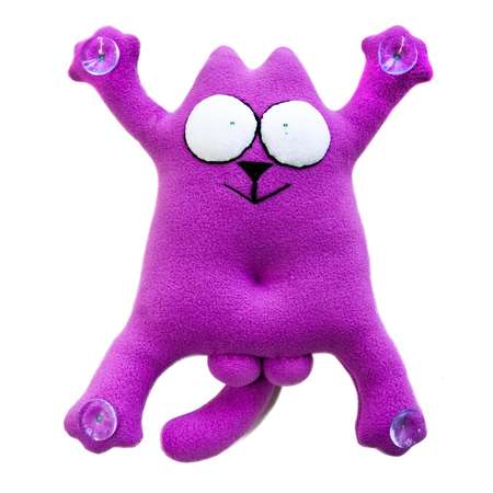 Мягкая игрушка SNOOGY на присосках Котофаня Мачо фиолетовый