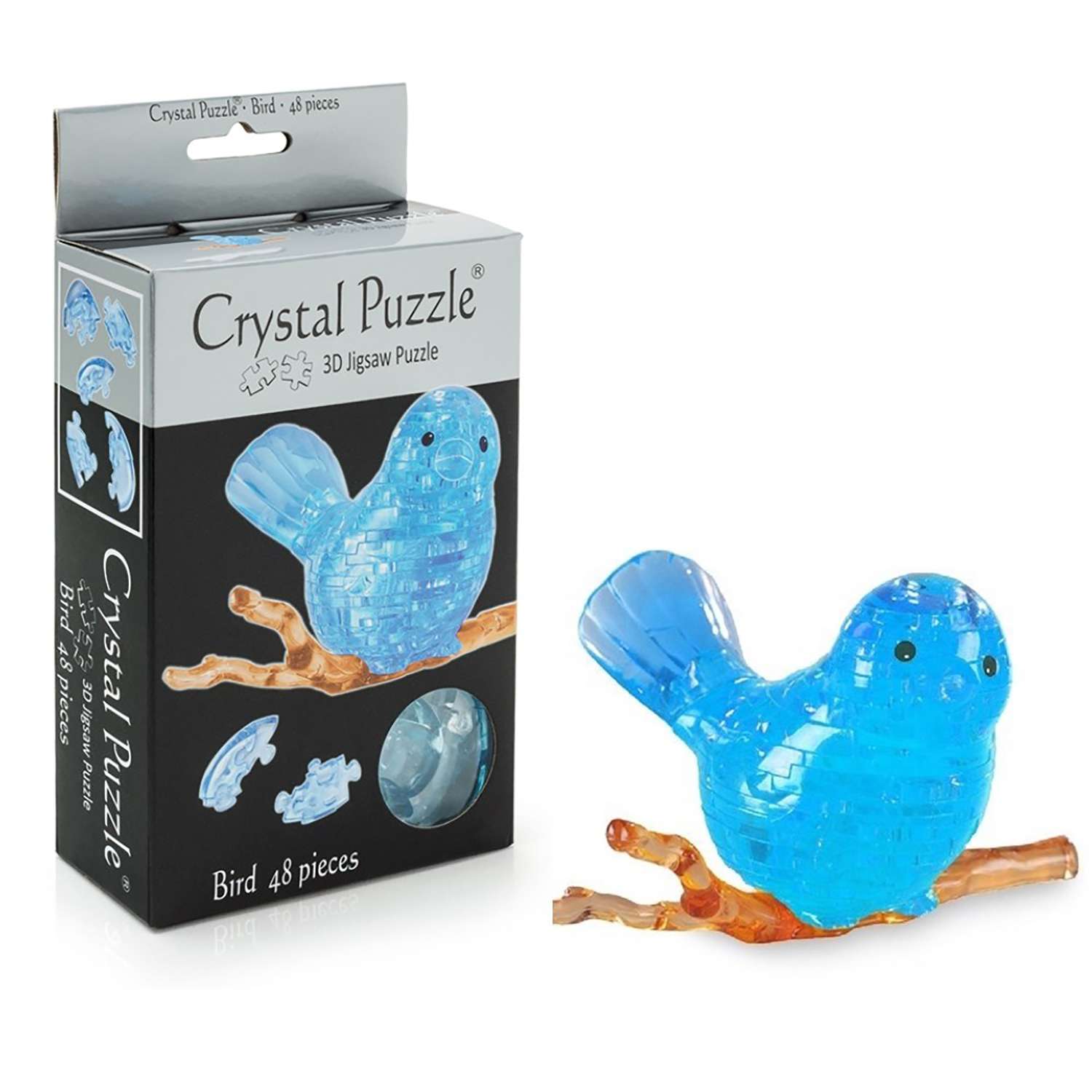3D-пазл Crystal Puzzle Птичка голубая - фото 1