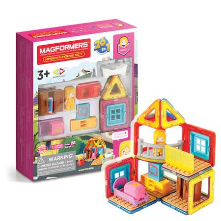 Магнитный конструктор MAGFORMERS Maggys House Set 33 детали