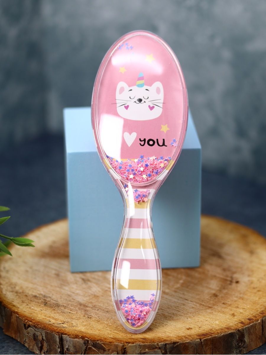 Расческа iLikeGift I love you catcorn pink - фото 1