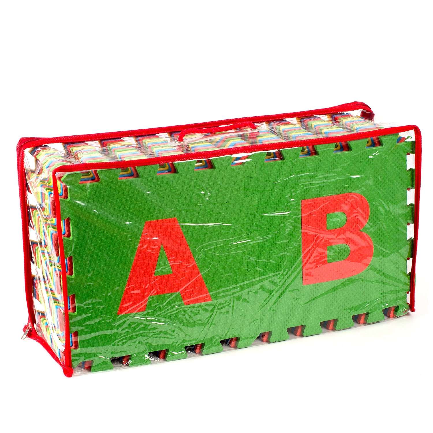 Развивающий детский коврик Eco cover игровой для ползания мягкий пол Русский Алфавит 25х25 - фото 3
