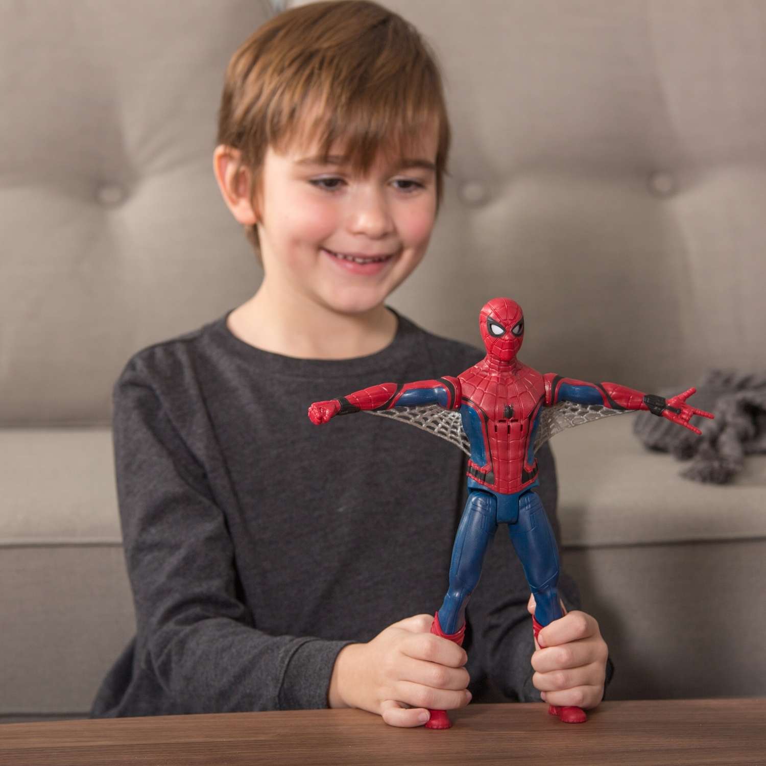Интерактивная фигурка Человек-Паук (Spider-man) Человека-Паука 30 см со звуковыми и световыми эффектами - фото 3