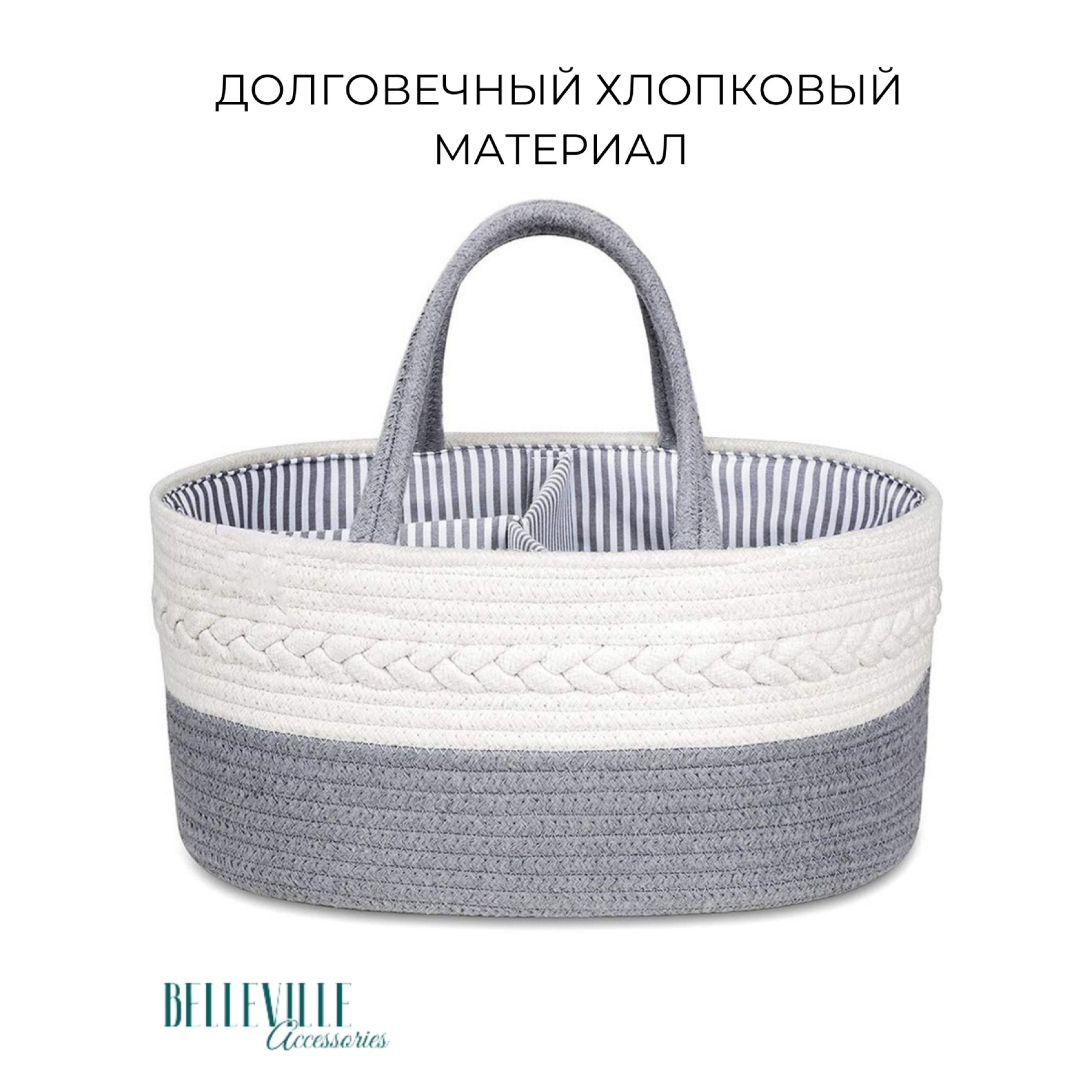 Корзина-органайзер Belleville Accessories для хранения вещей и принадлежностей новорожденного - фото 2