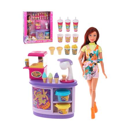 Кукла для девочки Наша Игрушка игровой набор Кулинария 21 предмет
