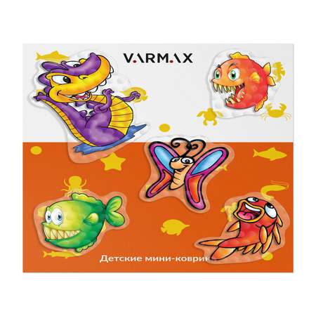 Набор мини-ковриков Varmax № 10 с присосками в ванную детский