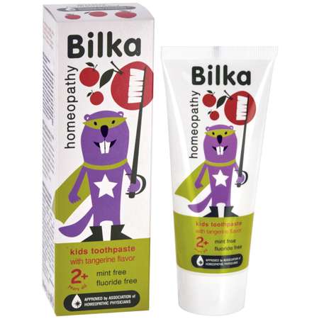 Зубная паста Bilka Homepathy 2+ 50 мл с ароматом мандарина