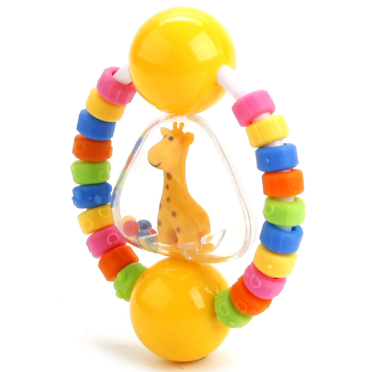 Игрушка-погремушка УМка Фигурка с цветными колечками - фото 4
