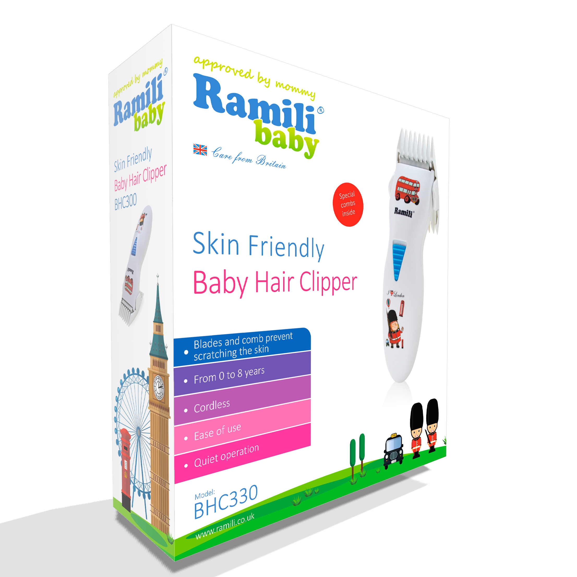 Машинка для стрижки детских волос Ramili Baby Hair Clipper BHC330 - фото 3