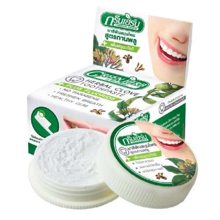 Отбеливающая зубная паста Green Herb Травяная тайская 25гр