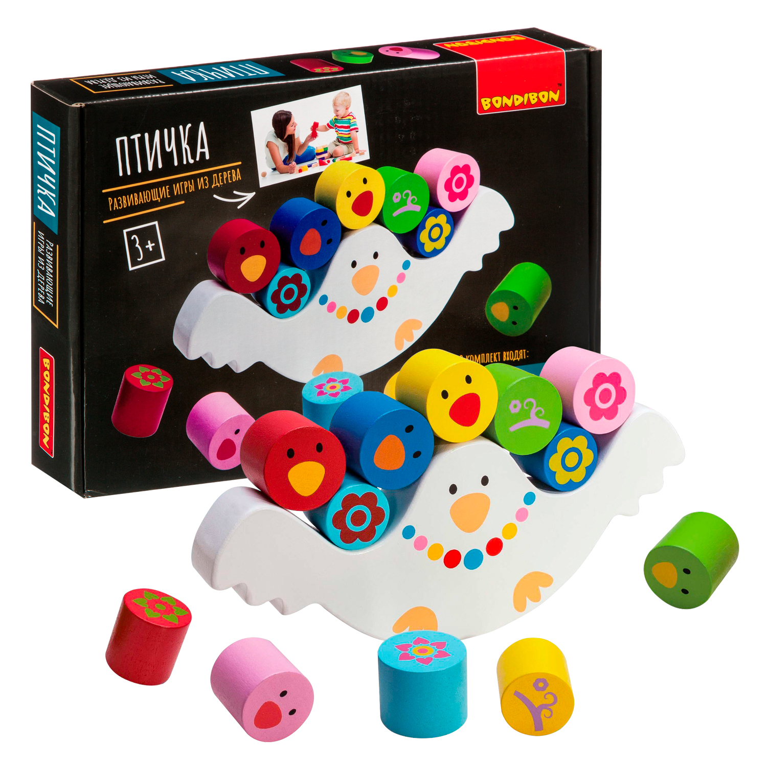Настольная игра Bondibon Птичка деревянная игра - фото 2