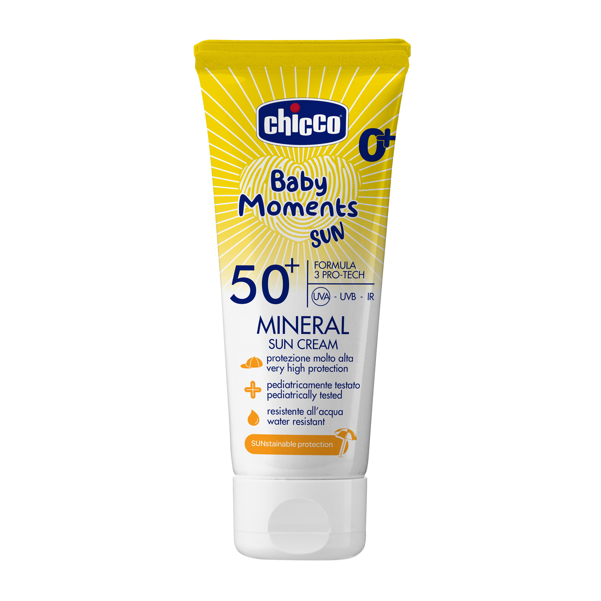 Крем солнцезащитный Chicco SPF50+, 75 мл - фото 1