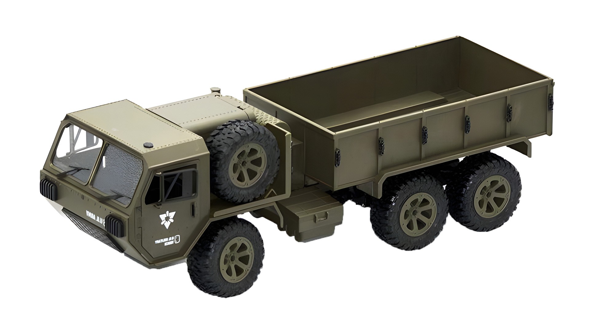 Радиоуправляемая машина CS Toys американский военный грузовик 6WD RTR  масштаб 1:16 2.4G купить по цене 5040 ₽ в интернет-магазине Детский мир