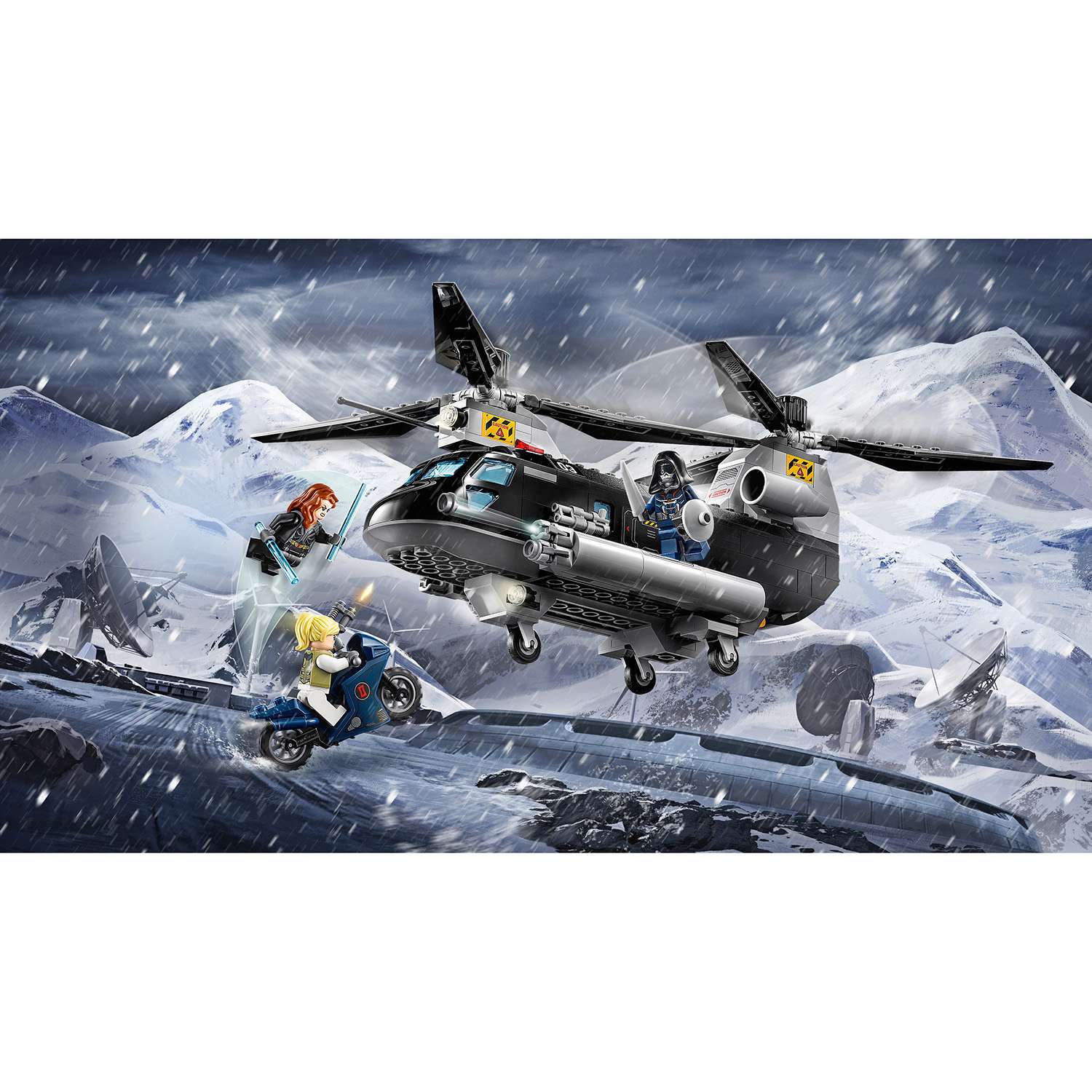 Конструктор LEGO Super Heroes Погоня на вертолёте Чёрной вдовы 76162 - фото 10