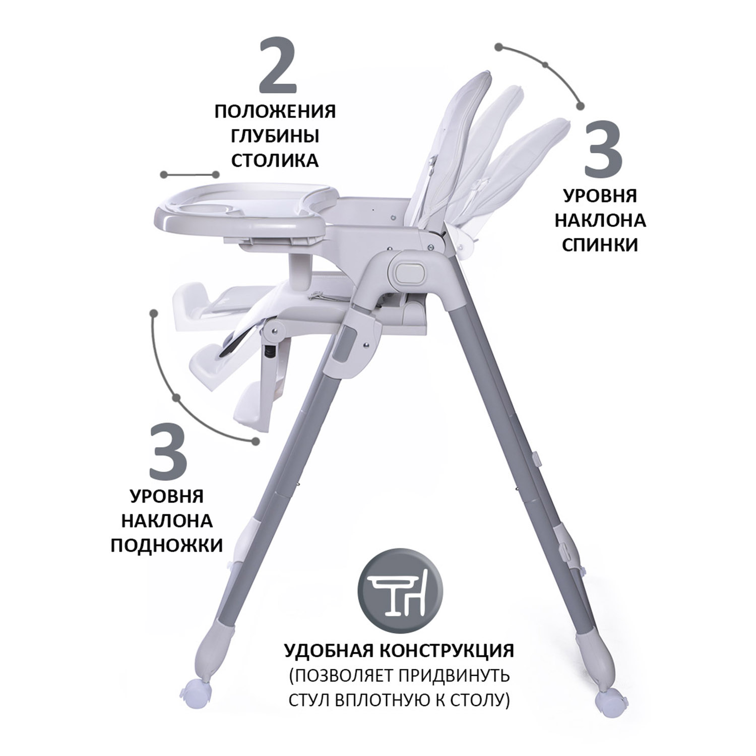 Стульчик для кормления Jetem Anibelle классический - фото 4