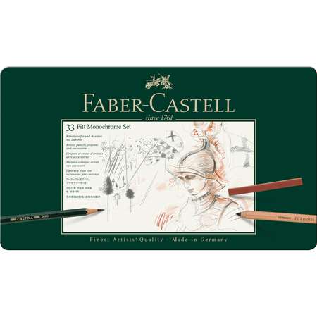 Набор художественный Faber Castle Pitt Monochrome 33 предмета