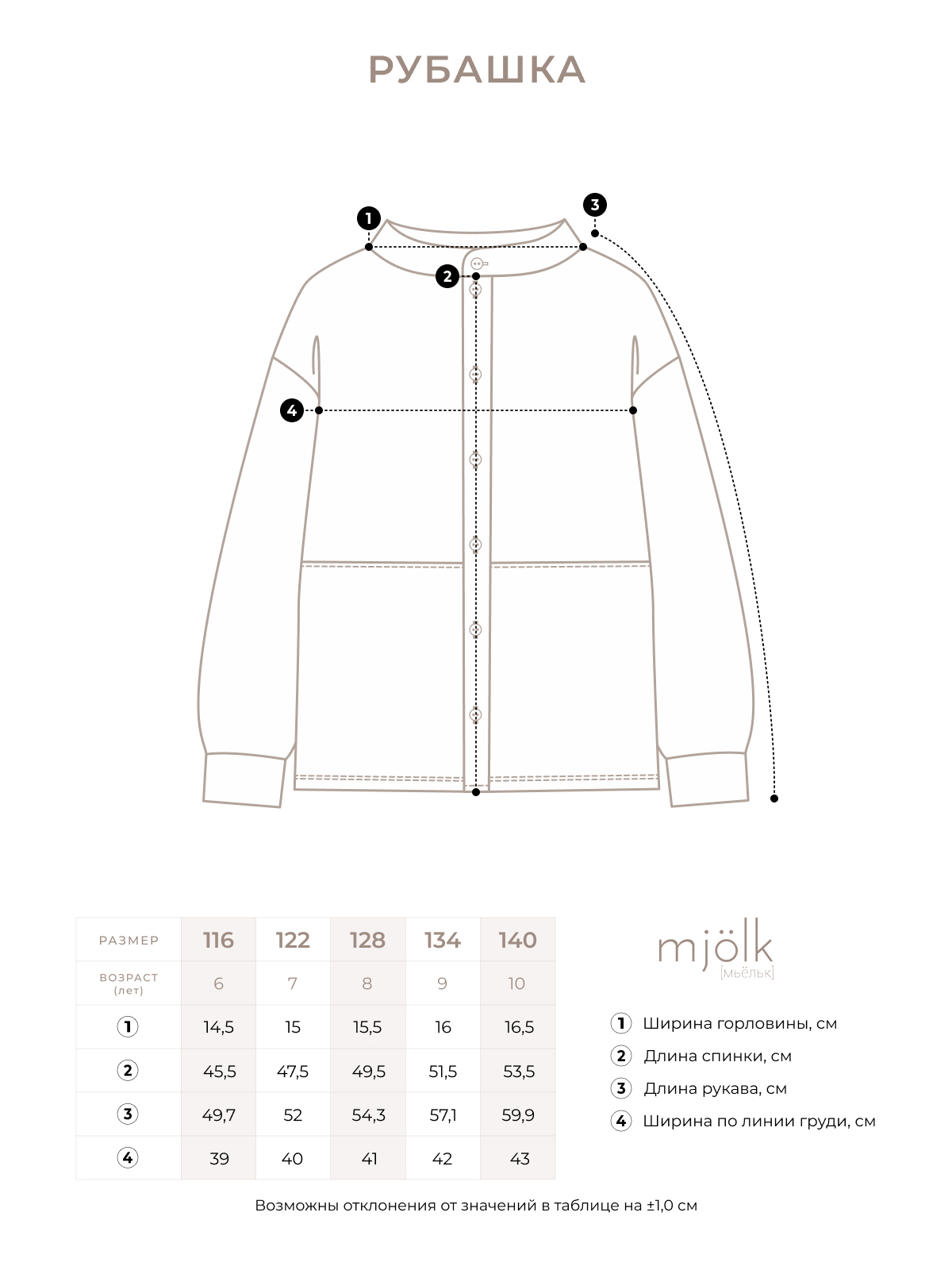 Рубашка Mjolk 1811641 - фото 3