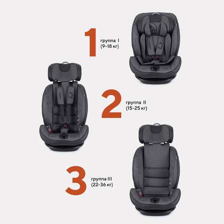 Автокресло Rant iQ isofix Dark grey