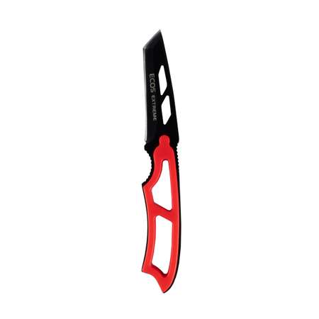 Нож туристический Ecos EX-SW-B01R со свистком в ножнах красный