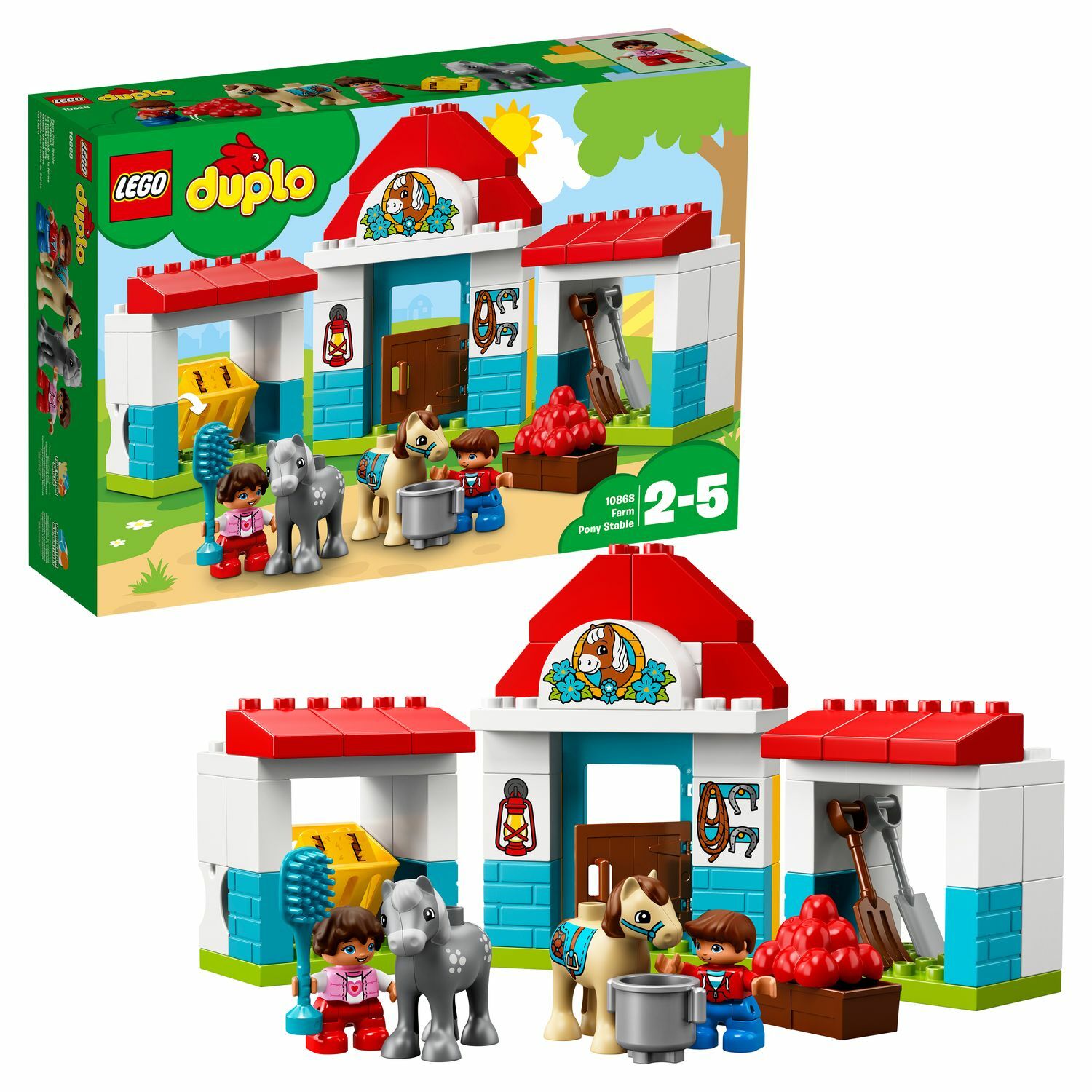 Конструктор LEGO Конюшня на ферме DUPLO Town (10868) купить по цене 999 ₽ в  интернет-магазине Детский мир