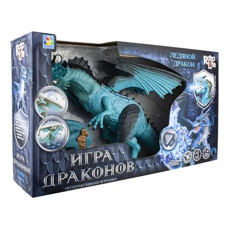Игрушка 1TOY Ледяной дракон интерактивная Т16703