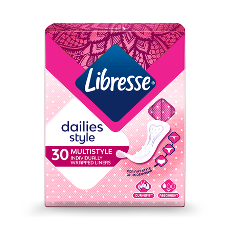 Гигиенические прокладки LIBRESSE Dailies style Multistyle 30