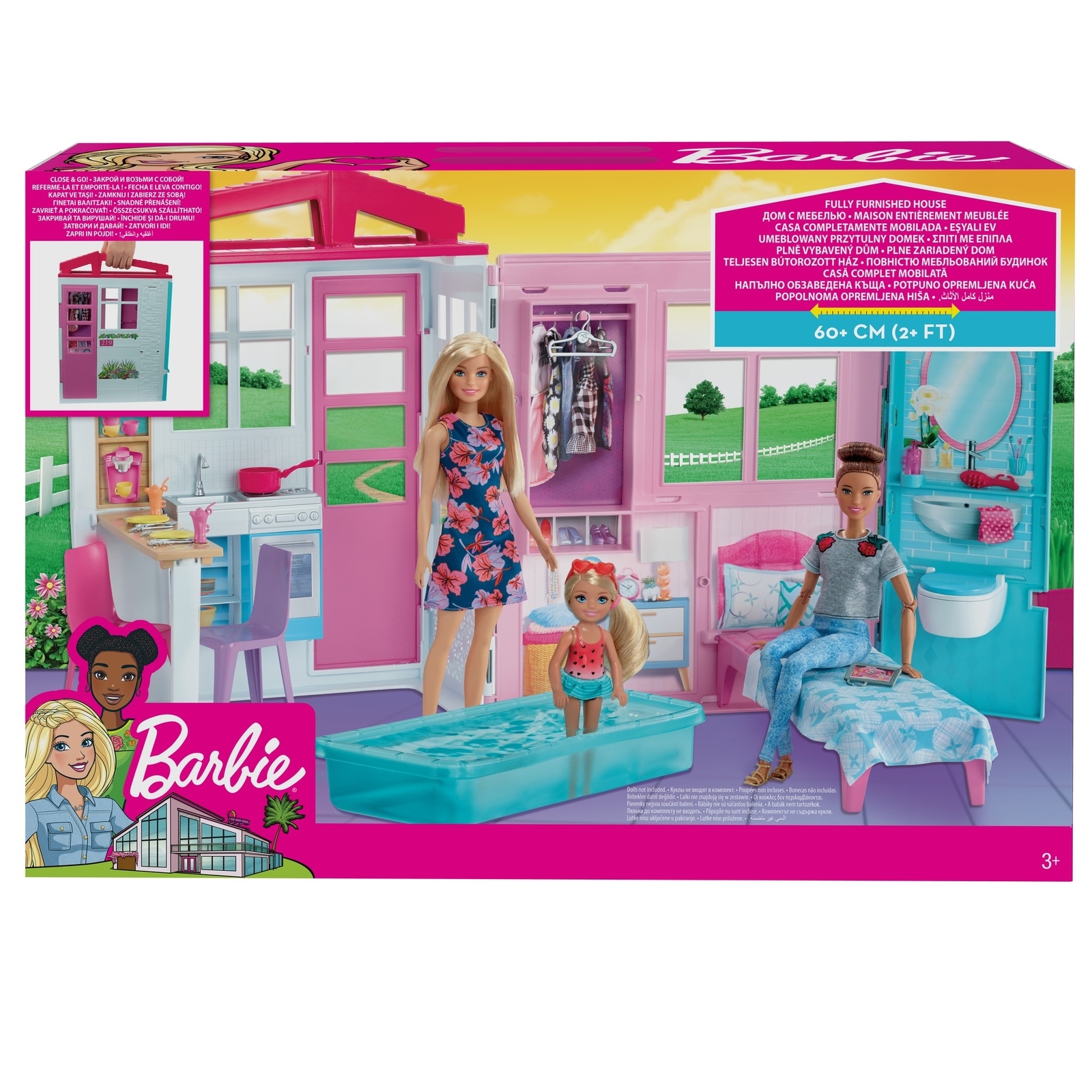 Набор игровой Barbie Кукольный дом FXG54 купить по цене 3859 ₽ в  интернет-магазине Детский мир