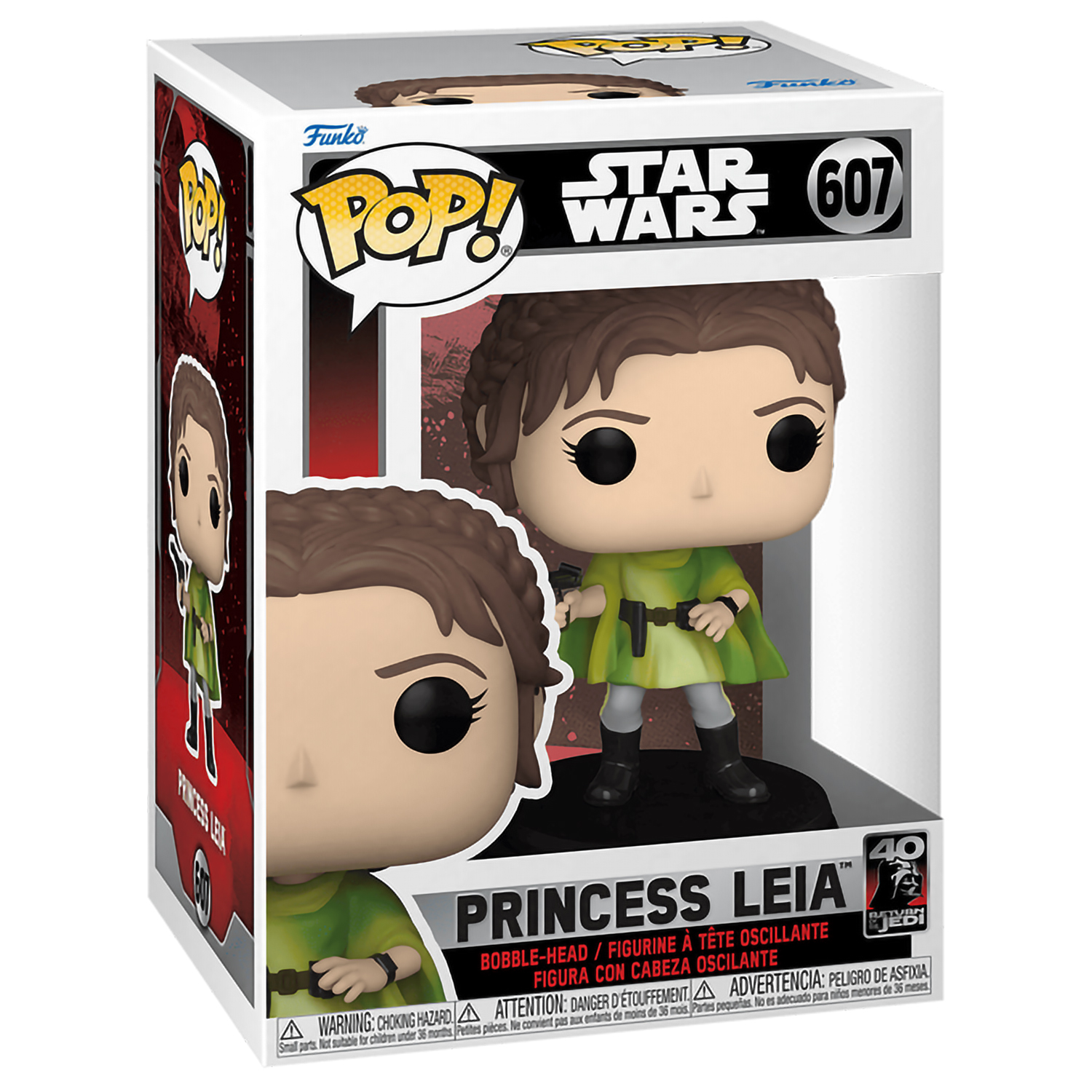 Фигурка Funko POP! Bobble Star Wars Ep 6 RotJ 40th Princess Leia (607) 70747 - фото 2