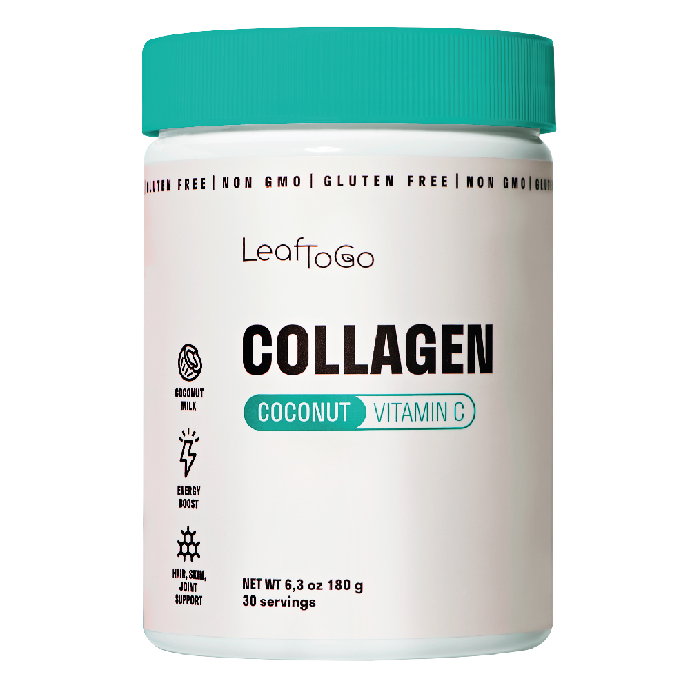 Коллаген пептидный+Витамин С LeafToGo со вкусом кокоса - фото 1