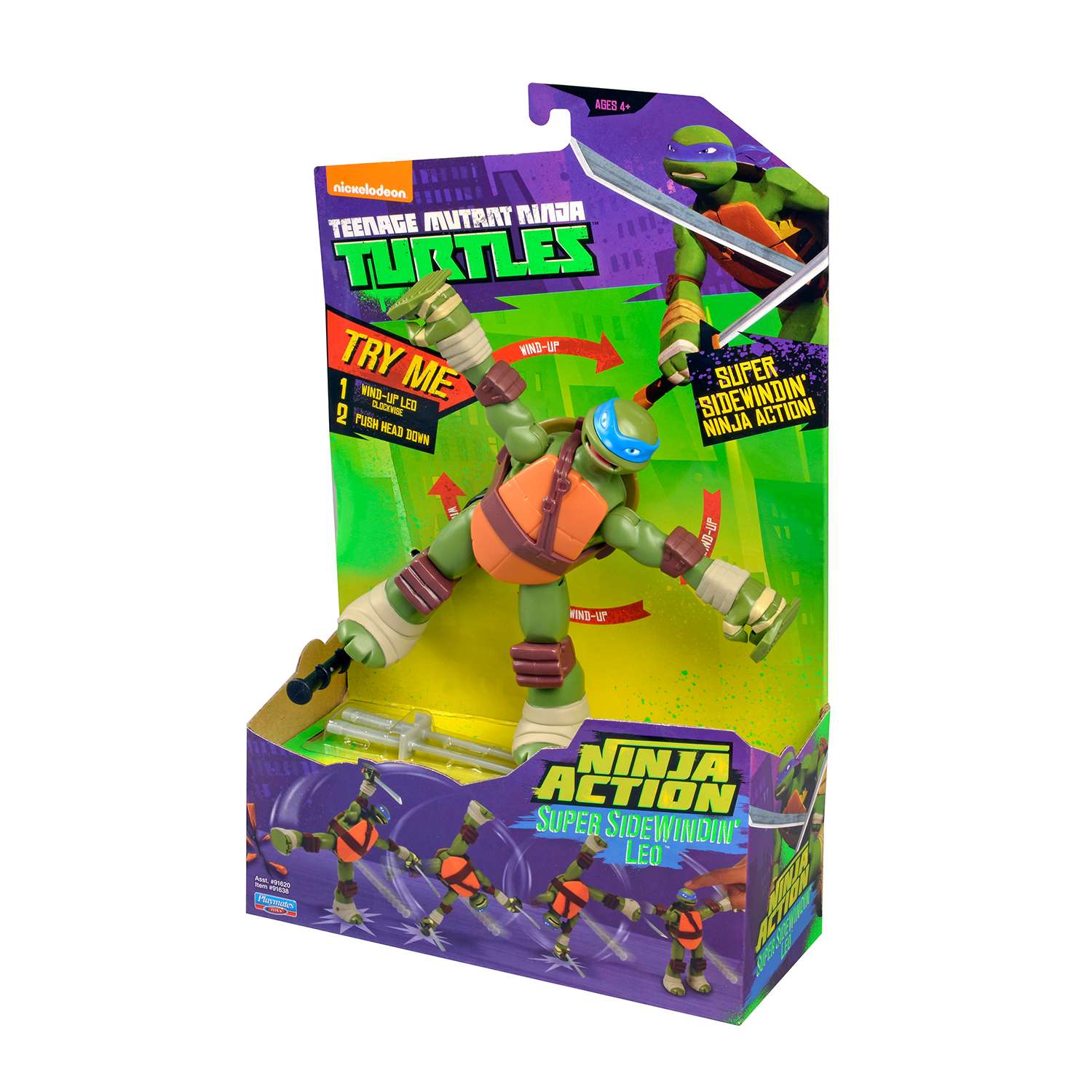 Заводная фигурка Ninja Turtles(Черепашки Ниндзя) Черепашка-ниндзя 15см - фото 3