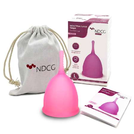 Менструальная чаша NDCG Comfort Cup размер L розовый