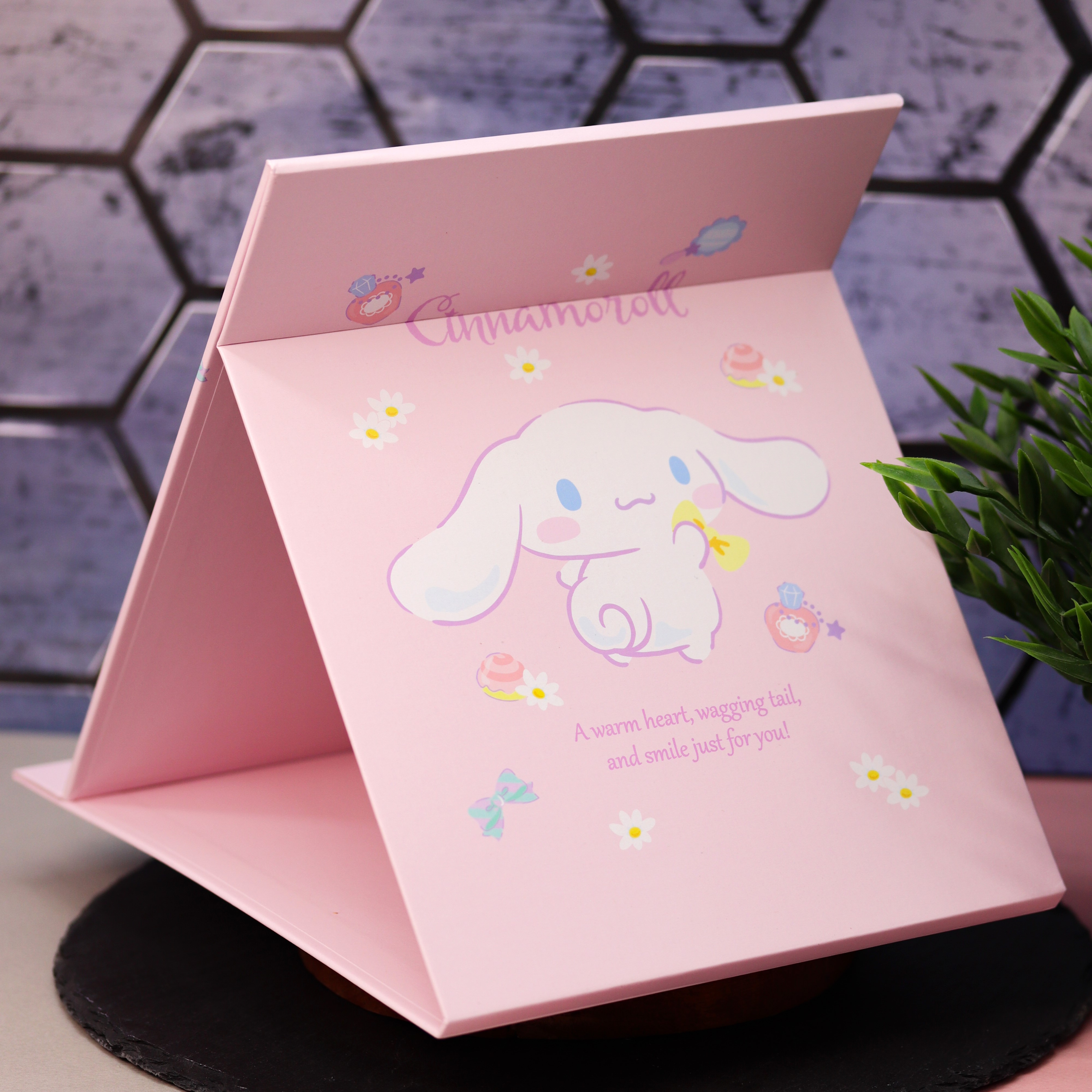 Зеркало настольное для макияжа iLikeGift Cinnamoroll pink - фото 2