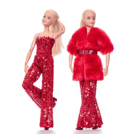 Комплект одежды для кукол Barbie 29 см VIANA красный