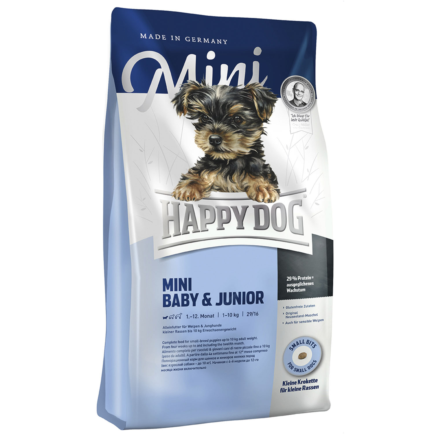 Корм для щенков Happy Dog Supreme Mini 4кг - фото 1