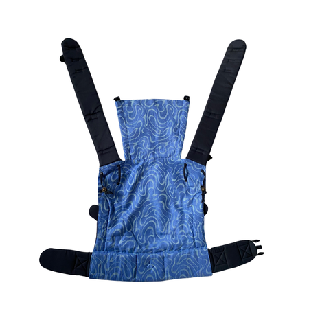 Слинг-рюкзак CaramelSling эргорюкзак Multisize 0+ синий узор