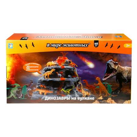 Набор игровой 1Toy Динозавры 40предметов Т23472