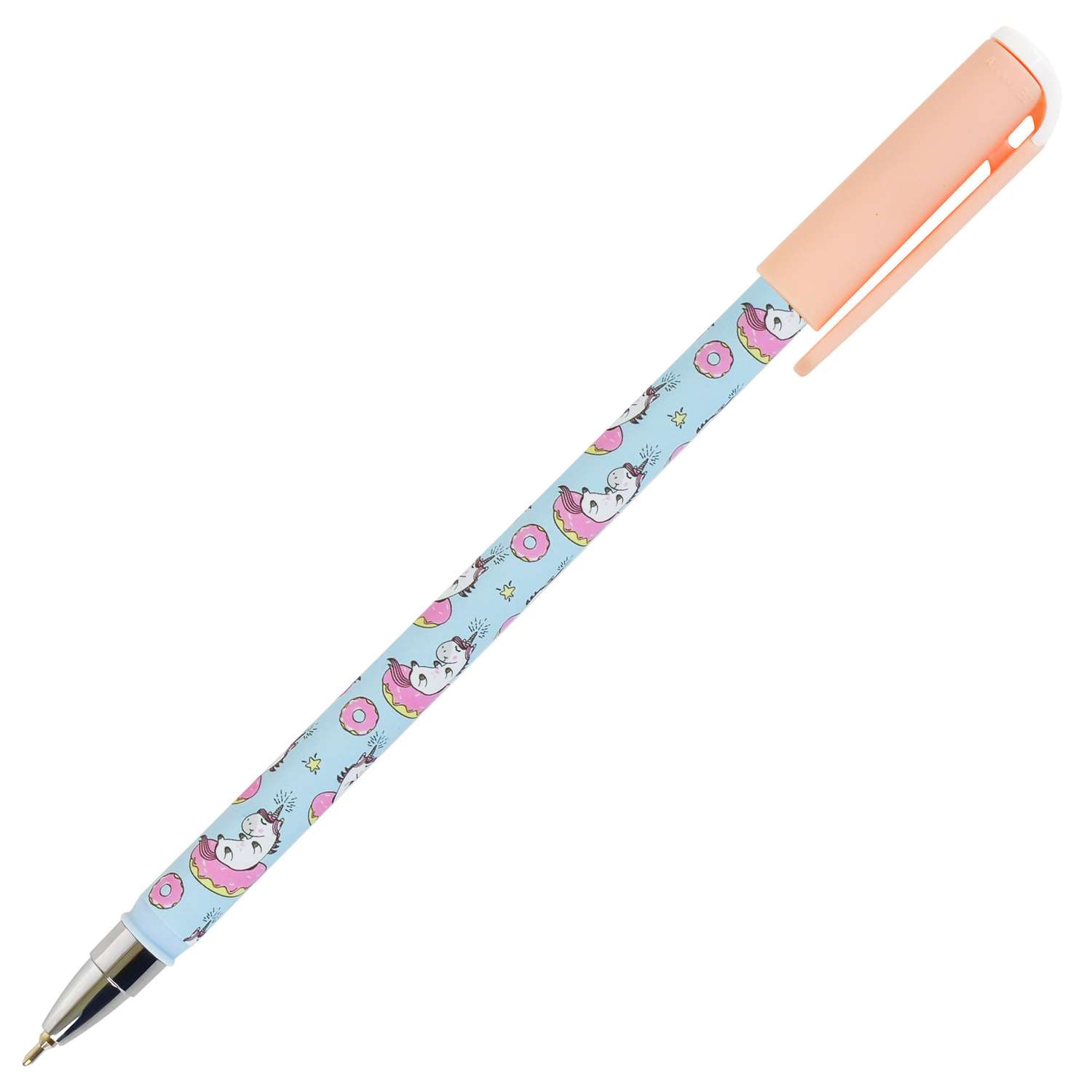 Ручка масляная Lorex Stationery Slim Soft Illegally Cute Unicorn Синий LXOPSS-IC6 - фото 3