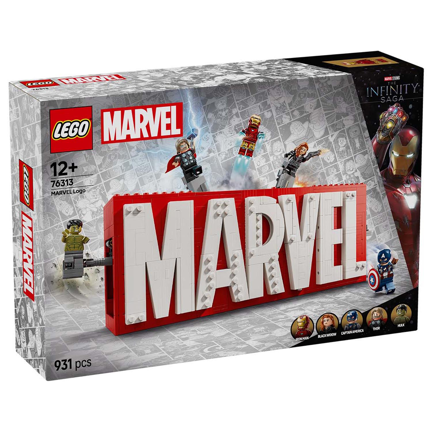 Конструктор детский LEGO Marvel Логотип MARVEL и Минифигурки - фото 11