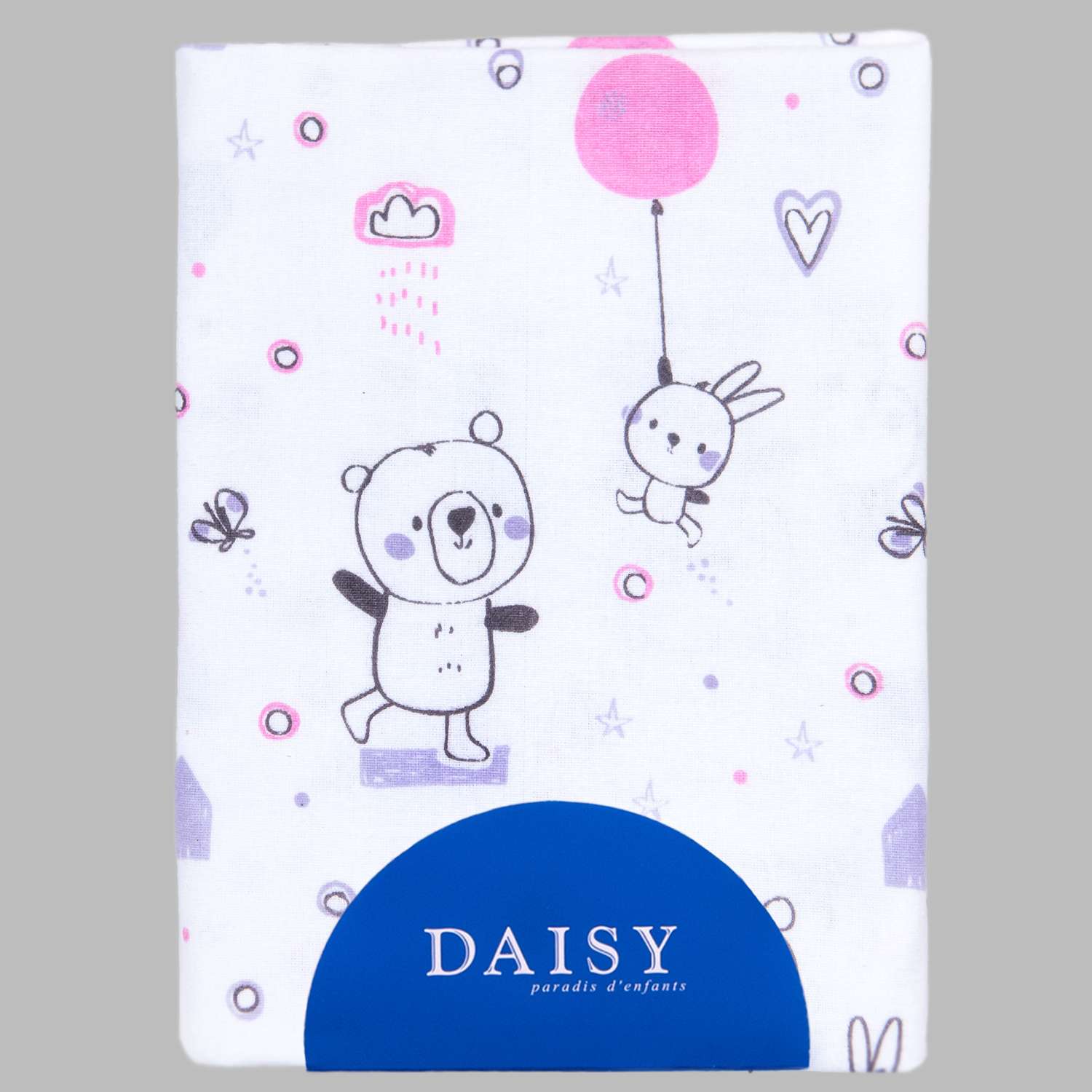 Пеленка фланелевая Daisy 75х120см Мишка с шариком - фото 1