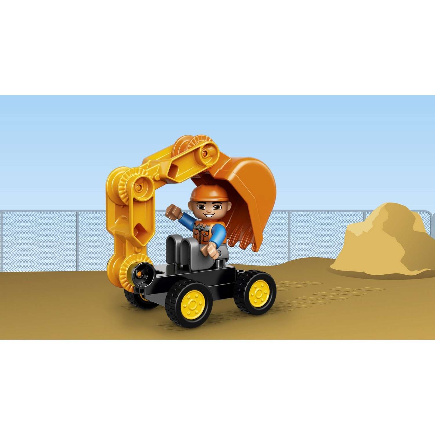 Конструктор LEGO DUPLO Town Грузовик и гусеничный экскаватор (10812) - фото 7