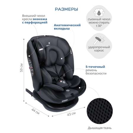 Автокресло JOVOLA MOON Isofix 0+/1/2/3 (0-36 кг)