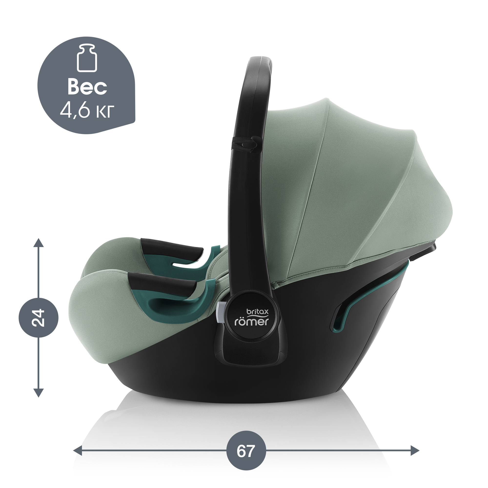 Автокресло Britax Roemer BABY-SAFE 3 i-SIZE Jade Green - фото 11