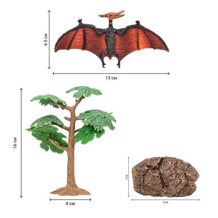 Набор фигурок Masai Mara Мир динозавров 6 предметов MM206-027