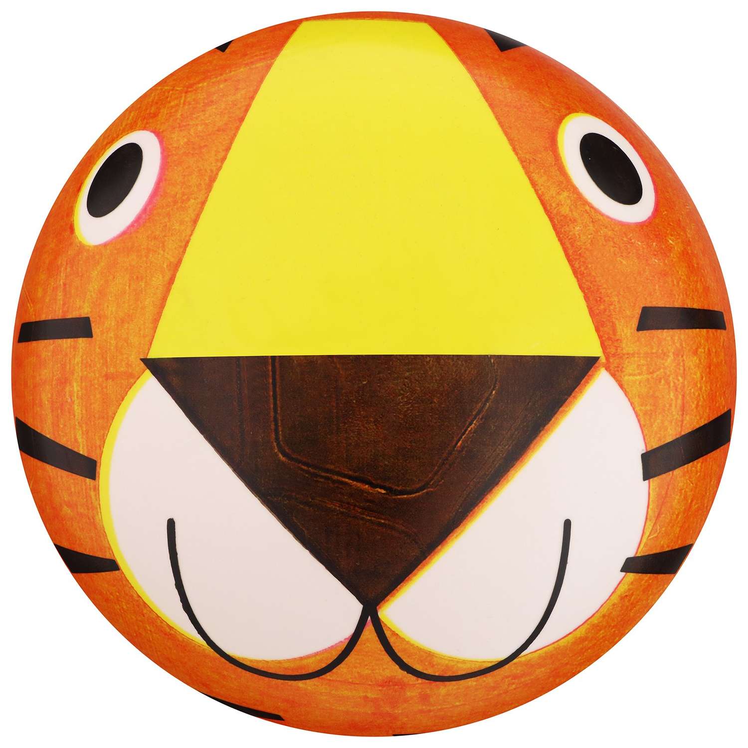 Мяч Zabiaka детский «Тигренок». d=22 см. 50 г. цвет оранжевый - фото 1
