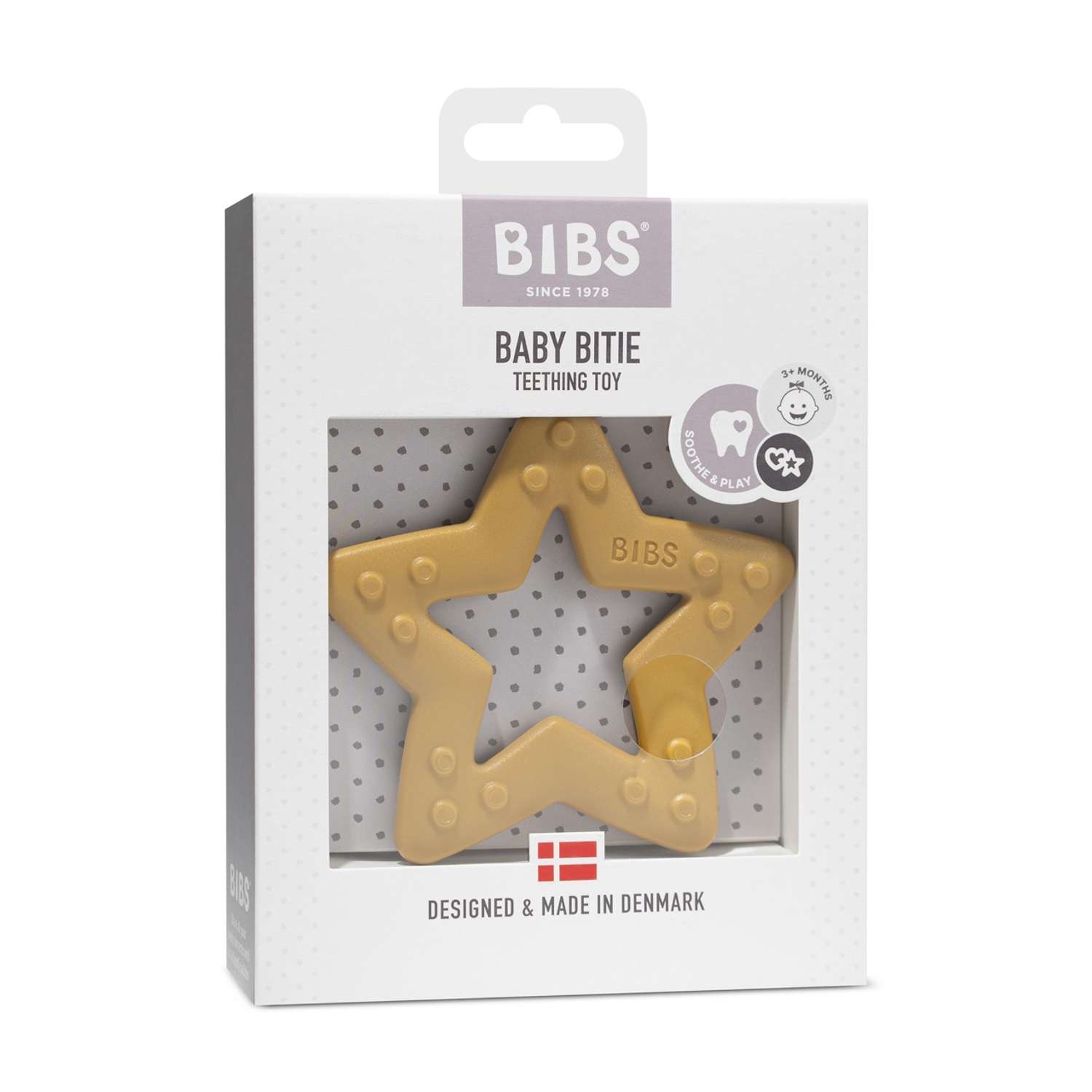 Прорезыватель грызунок BIBS Baby Bitie Star Mustard - фото 2