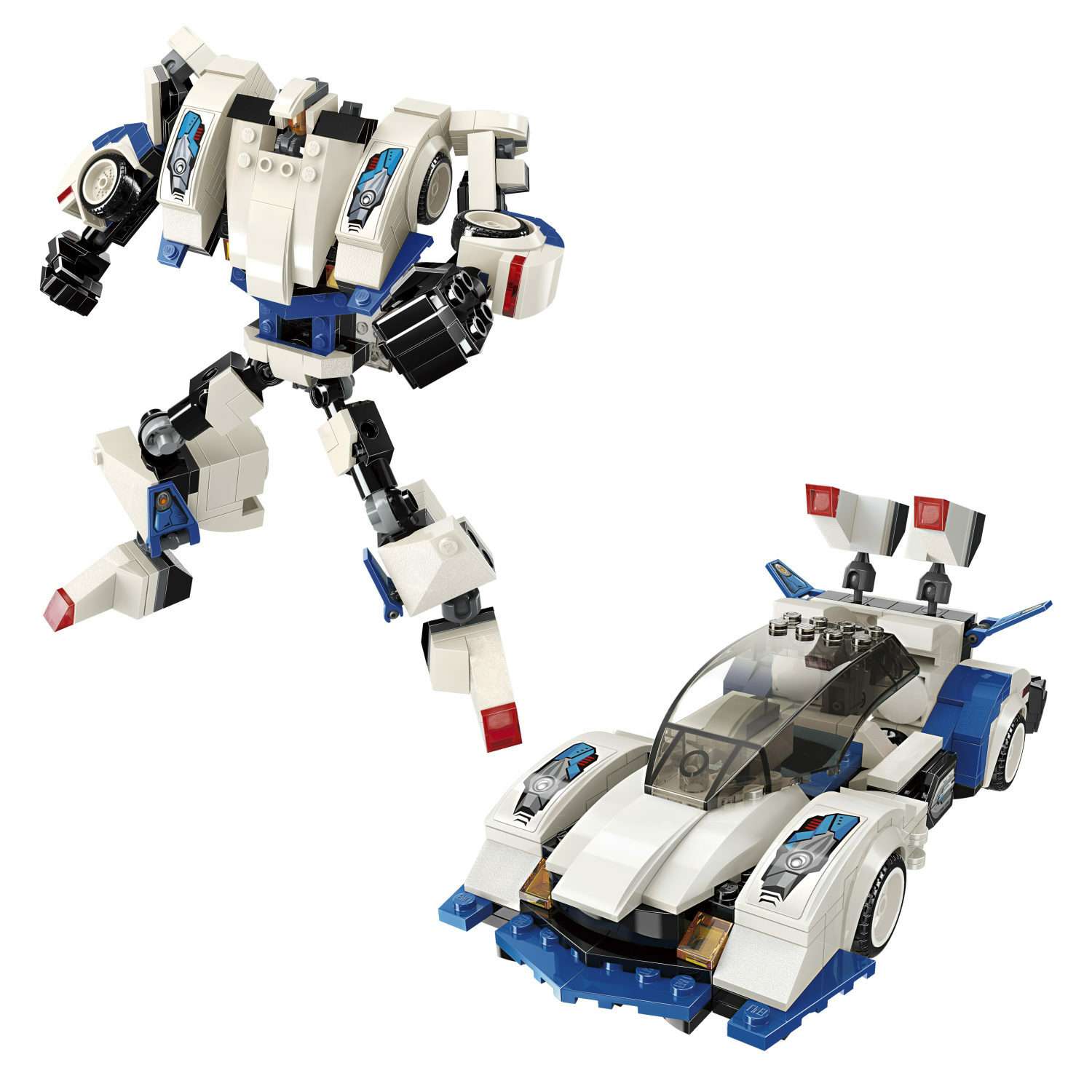 Конструктор Blockformers Transbot Суперкар и Спэйсфайтер - фото 1