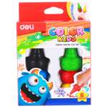 Мелки восковые Deli Color Kids 6цветов EC20790