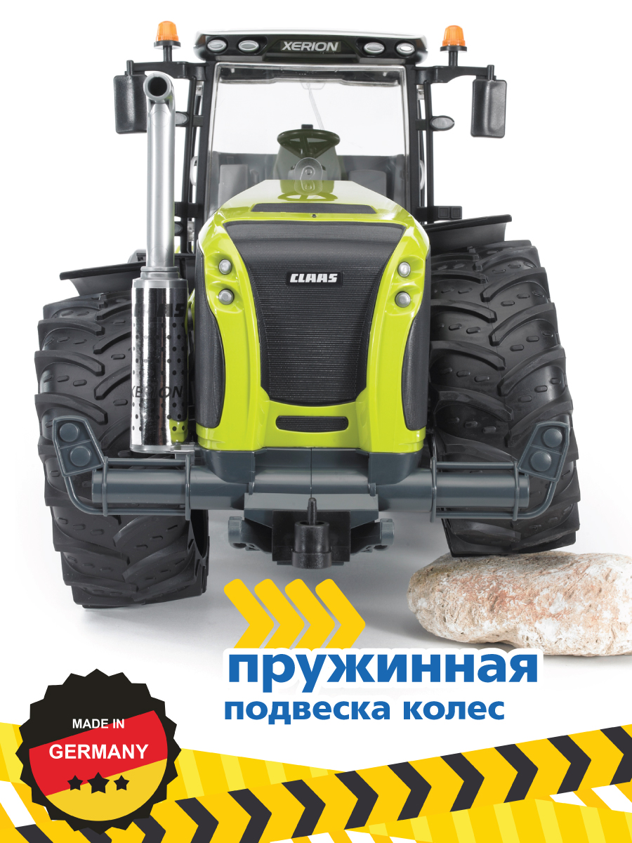 Трактор Bruder Claas 1:16 без механизмов 03-015 - фото 9