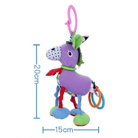 Подвесная игрушка-погремушка SHARKTOYS с вибрацией Ослик