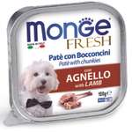 Корм для собак MONGE Dog Fresh ягненок консервированный 100г